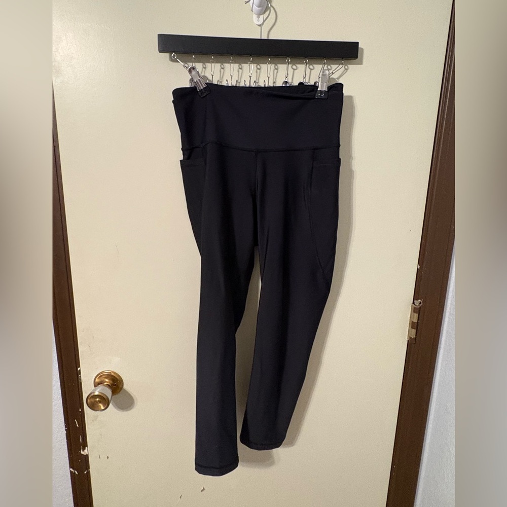 High-Waisted PowerSoft Crop Pocket Leggings